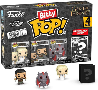 Funko Bitty Pop Game of Thrones Daenerys + Khal Drogo + Drogon + Mystery 4 Pack