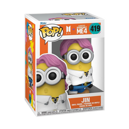 Funko Pop! Despicable Me 4 BTS Jin #419 Vinyl Figure – Minions Collaboration
