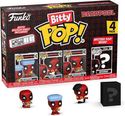Funko Bitty POP! Deadpool 4-Pack – Bathtime, Flamenco, Supper Hero + Mystery