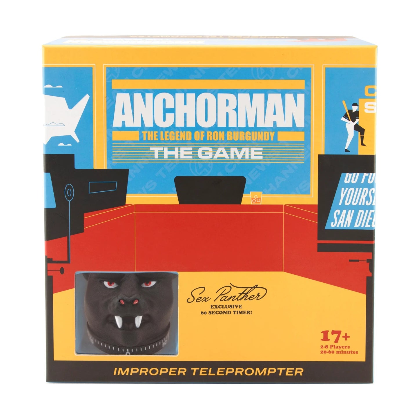 Anchorman The Legend of Ron Burgundy The Game – Improper Teleprompter Party Game