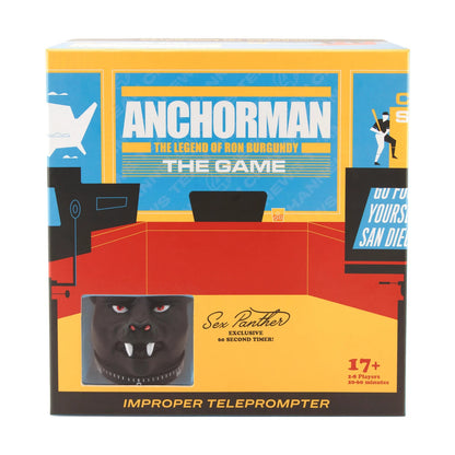 Anchorman The Legend of Ron Burgundy The Game – Improper Teleprompter Party Game