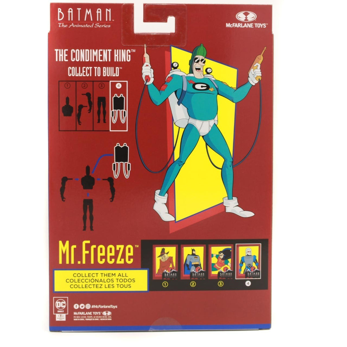 McFarlane Toys DC Batman Animated Series Mr Freeze 6in Figure Condiment King BAF