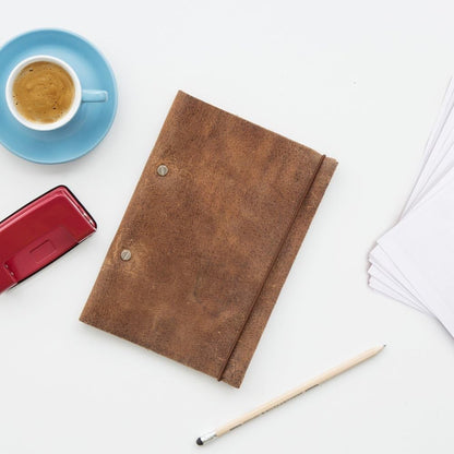 Suck UK Recover Notebook Refillable Reusable Leather Journal Eco Friendly A5