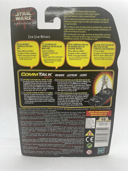 Star Wars Episode I Jar Jar Binks 1999 Hasbro CommTalk Chip MOC Sealed