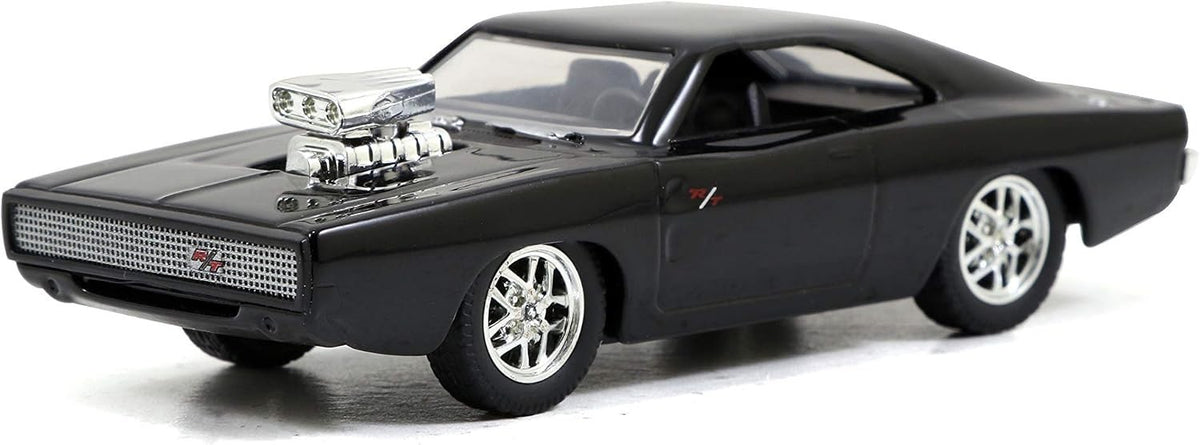 Jada Fast & Furious Dom's Dodge Charger R/T Black 1:55 Build N Collect Die Cast