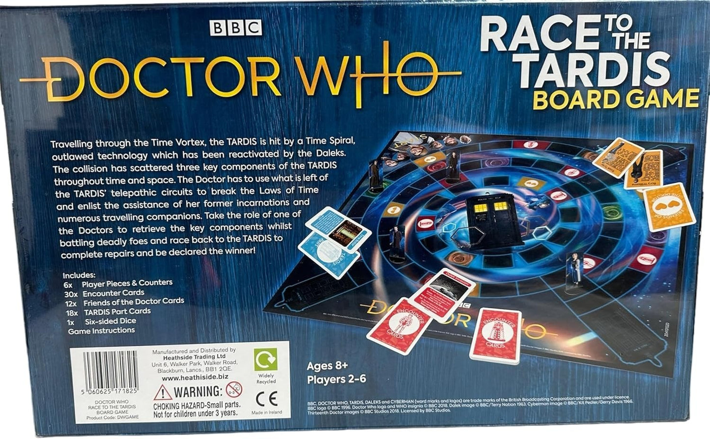 Doctor Who Race to the TARDIS Board Game BBC Family Game
