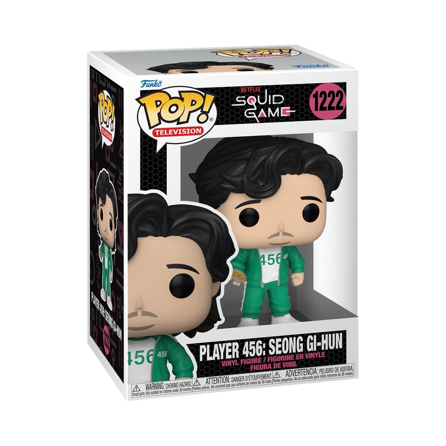 Funko Pop! Squid Game Player 456 Seong Gi-Hun #1222 Vinyl Figure
