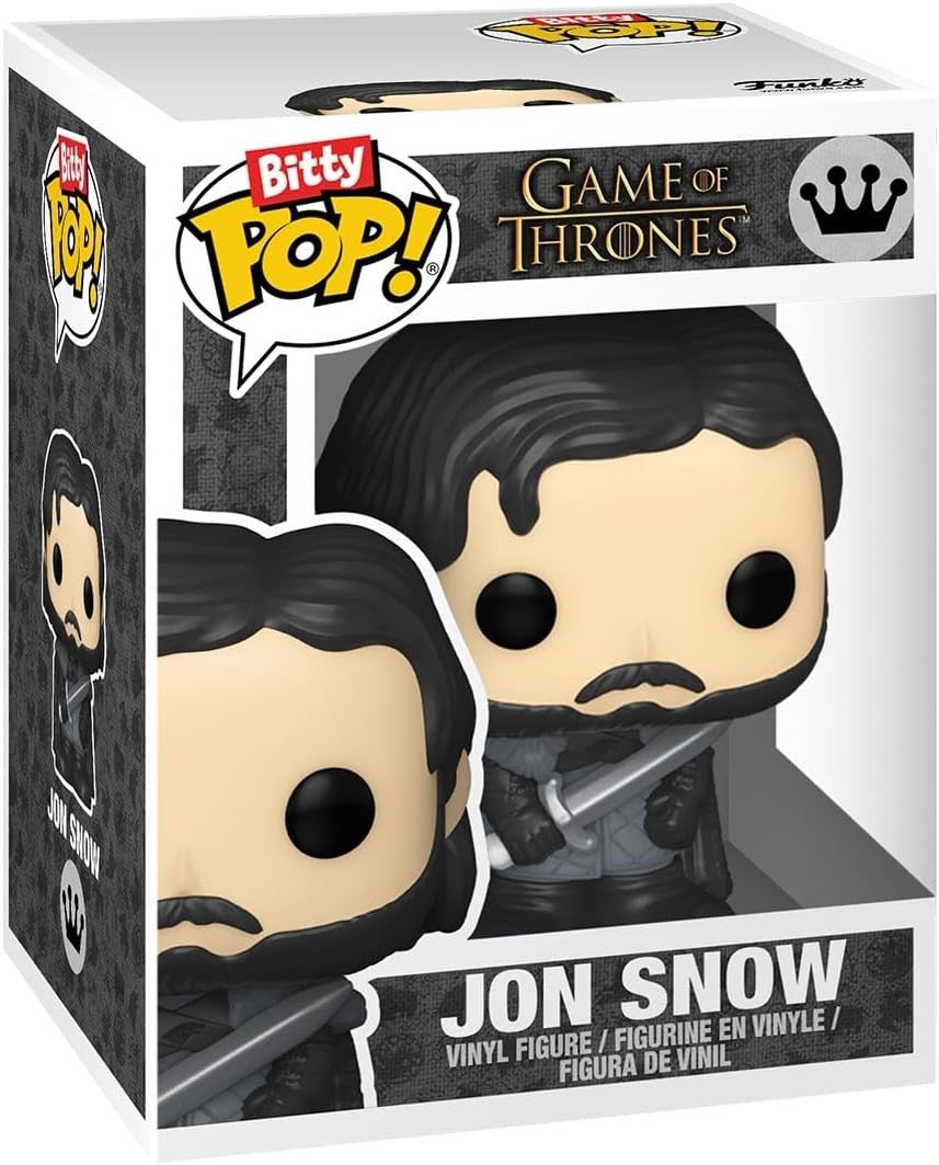 Funko Bitty Pop Game of Thrones Jon Snow + Ghost + White Walker + Mystery 4 Pack