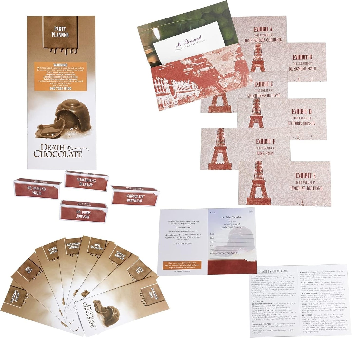 Death By Chocolate Murder Mystery Dinner Party Game University Games