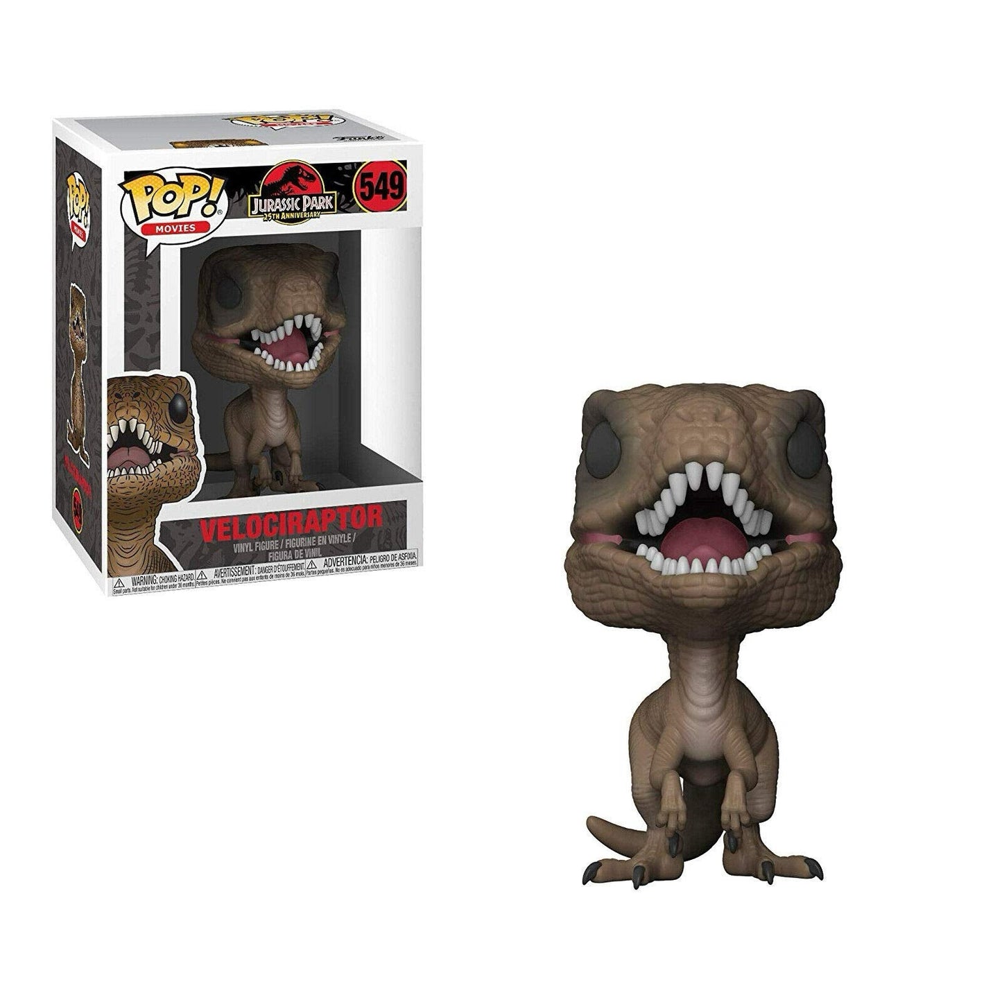 Funko Pop! Jurassic Park 25th Anniversary Velociraptor #549 Vinyl Figure