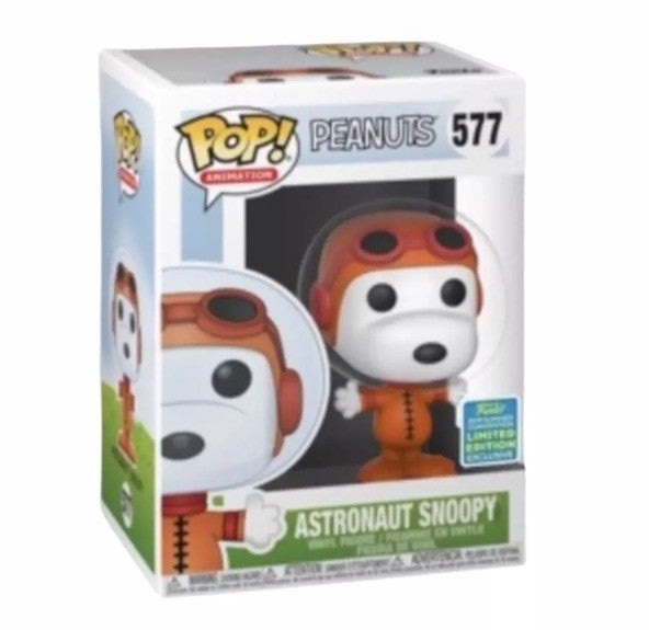 Funko Astronaut Snoopy #577 Peanuts 2019 SDCC Edition (Very Damaged Box)