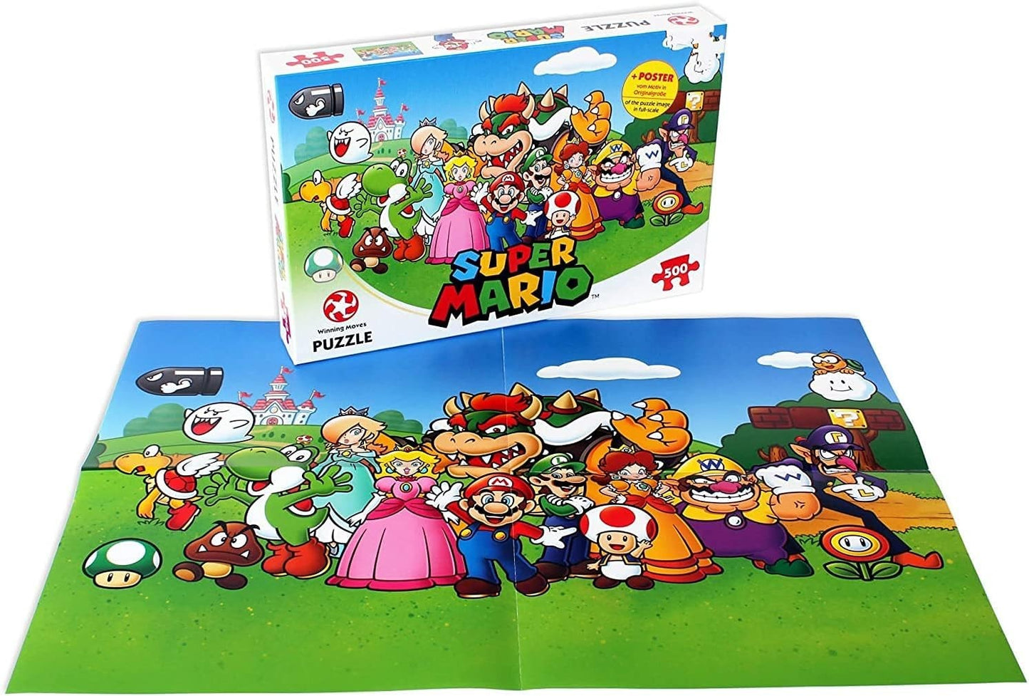 Super Mario Luigi and Friends 500 Piece Jigsaw Puzzle | 480mm x 340mm