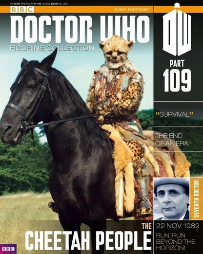 Eaglemoss Doctor Who Figurine Collection #109 Cheetah Person w/ Magazine