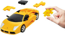 1:32 Lamborghini Murcielago 3D Puzzle Car 64pcs Solid Yellow Model