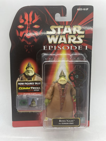 Star Wars Episode I Boss Nass Gungan Staff 1998 Hasbro CommTech Collection 3 MOC