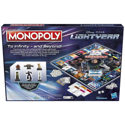Monopoly Disney Pixar Lightyear Edition Board Game Hasbro Family Game
