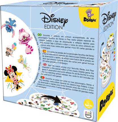 Dobble Disney Edition Card Game – Spot the Match with Disney & Pixar Characters