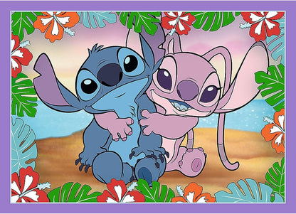 Trefl Disney Stitch 4 in 1 Puzzle Set 35 48 54 70 Pieces Kids Jigsaw