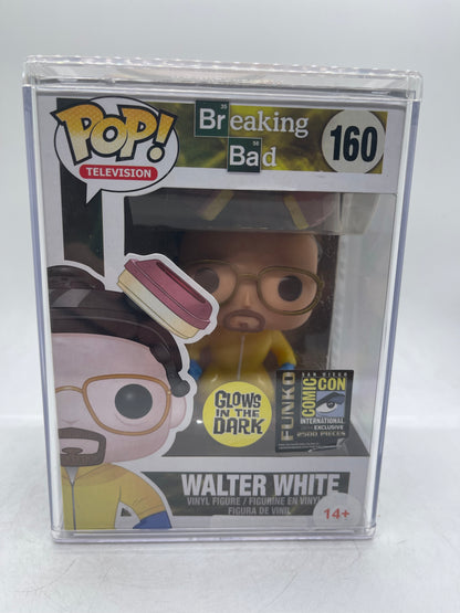 RARE Funko Pop! Television Breaking Bad Walter White #160 Glow in the Dark Figure