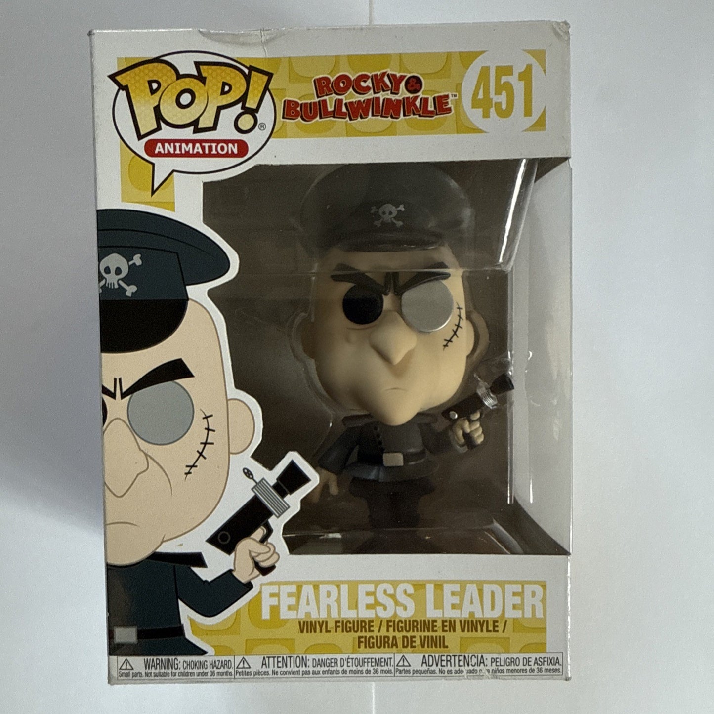 Funko Pop! #451 Rocky & Bullwinkle Fearless Leader Vinyl Figure (Minor Box Wear)