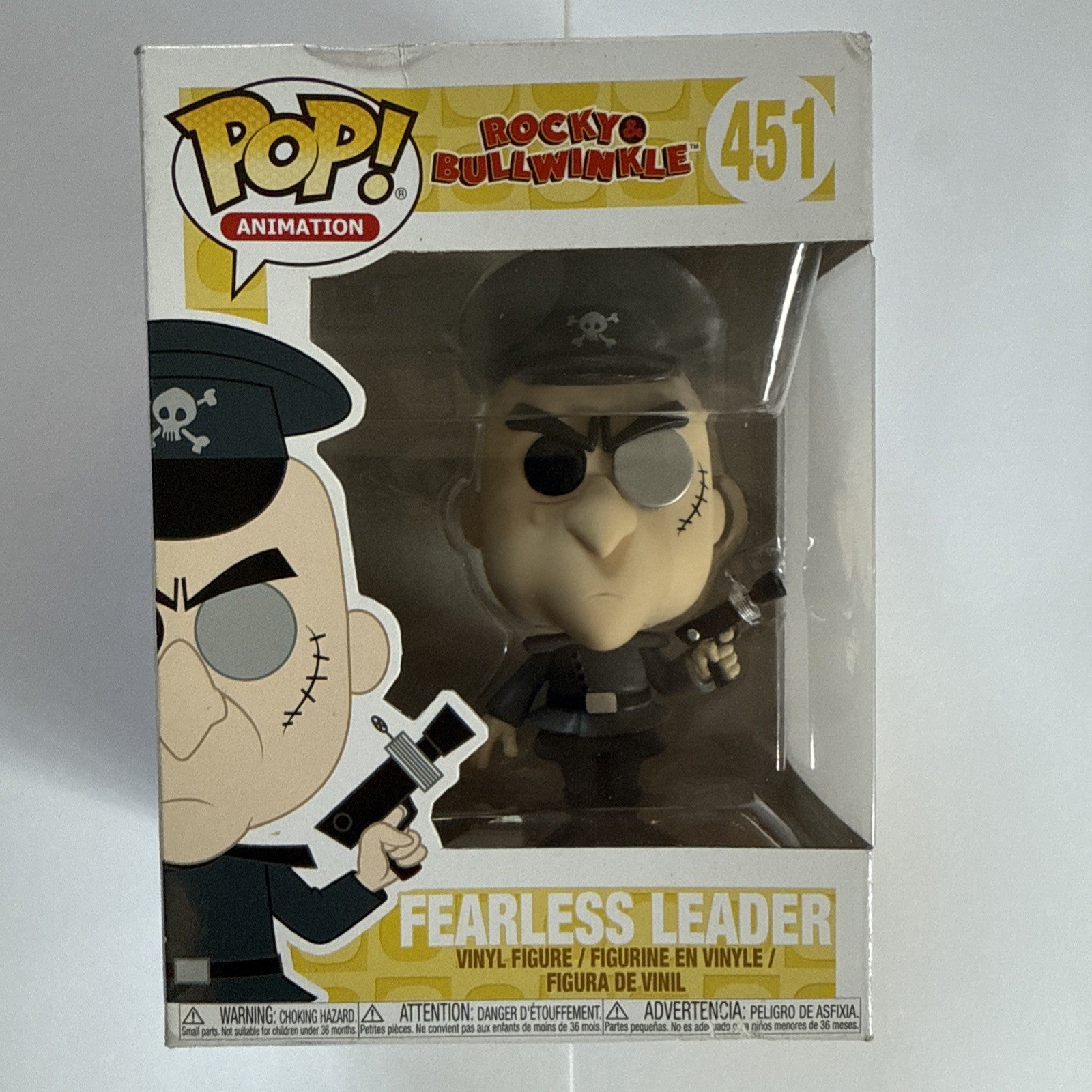 Funko Pop! #451 Rocky & Bullwinkle Fearless Leader Vinyl Figure (Minor Box Wear)