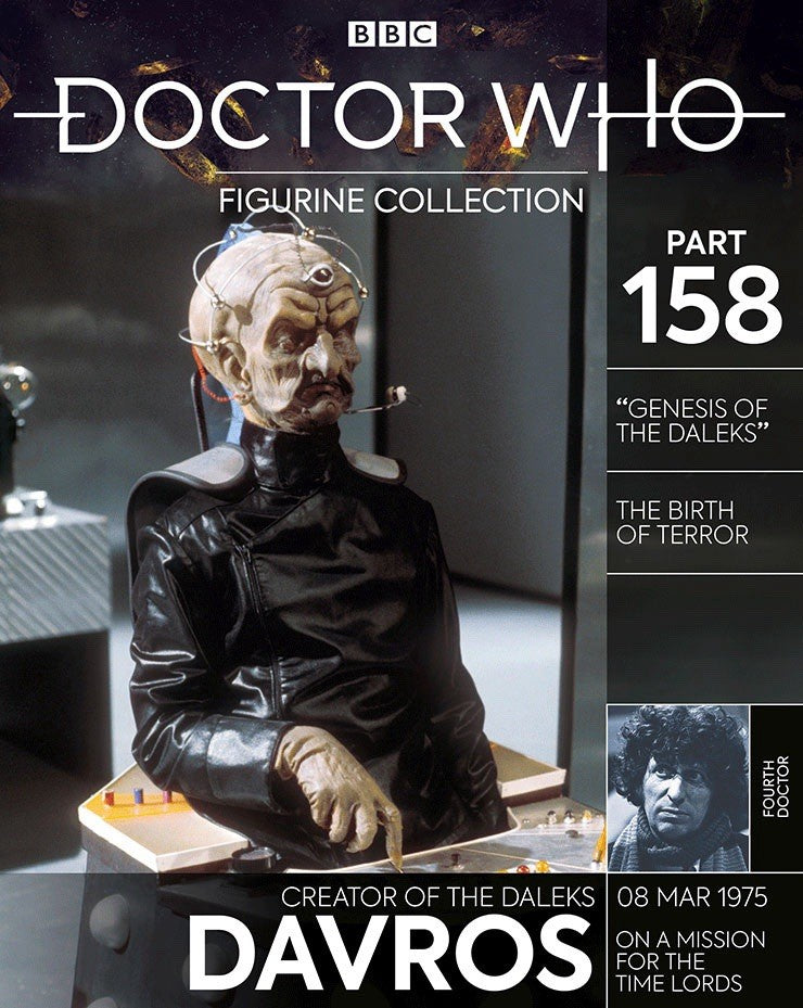Eaglemoss Doctor Who Figurine Collection #158 Davros Genesis of the Daleks & Mag