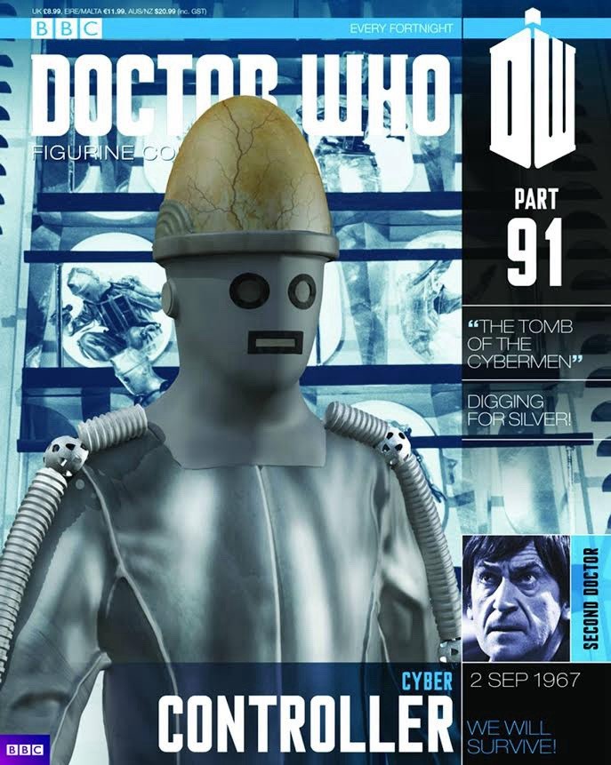 Eaglemoss Doctor Who Figurine Collection #91 Cyber Controller w/ Magazine
