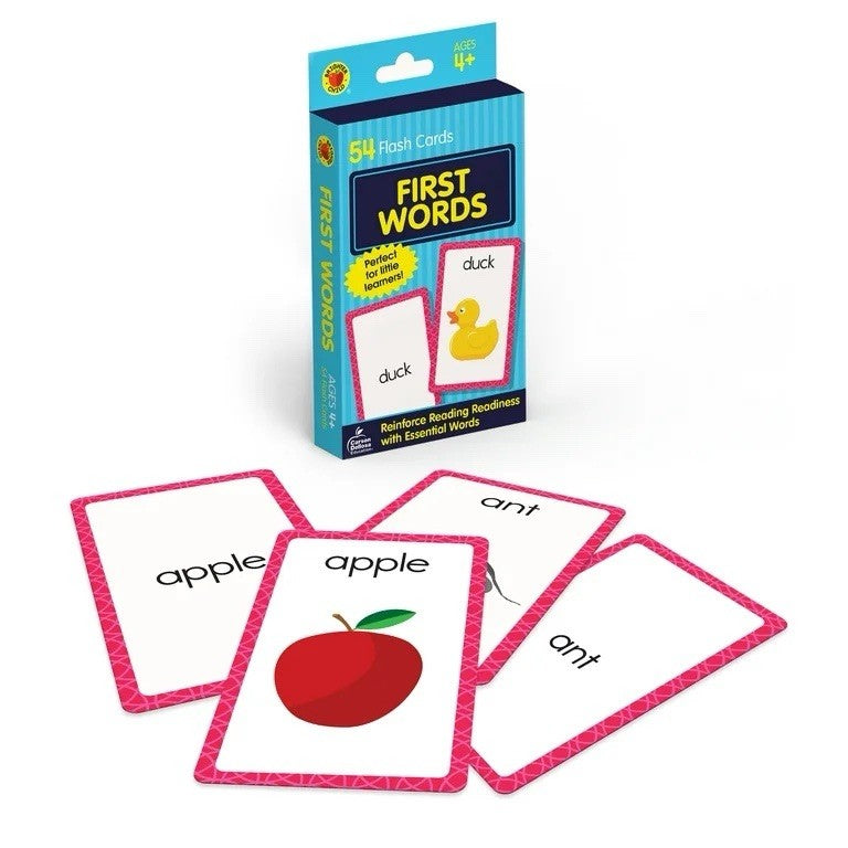Carson Dellosa Brighter 54 Flash Cards First Words Essential Word Cards Age 4+