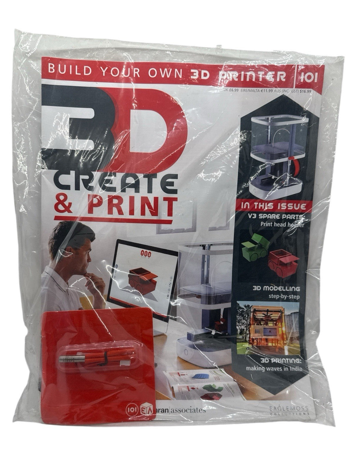 Eaglemoss Build a 3D Printer – Issue 101 with Parts & Magazine