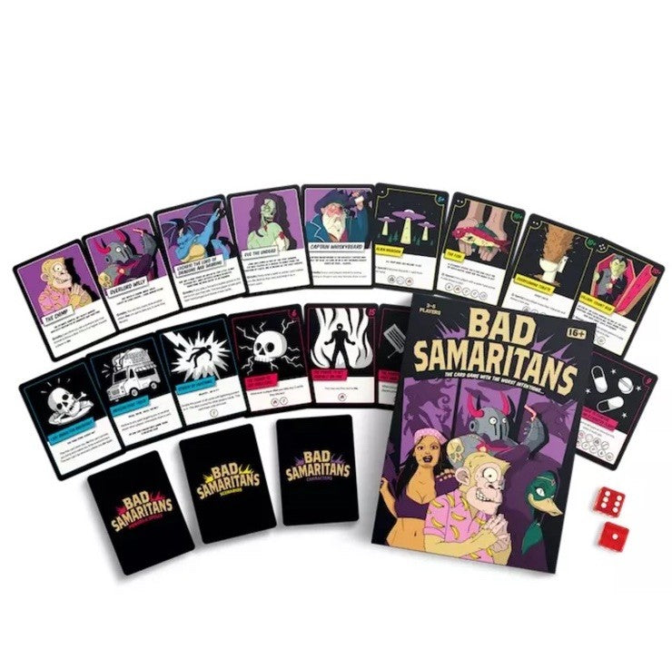 Bad Samaritans: The Card Game With The Worst Intentions.