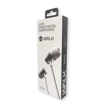 Walk Audio W101 Wired Silver Metal Earphones