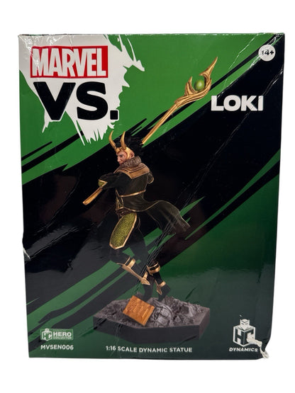 Eaglemoss Marvel VS. Loki 1:16 Scale Dynamic Statue Figure (Box Damaged)