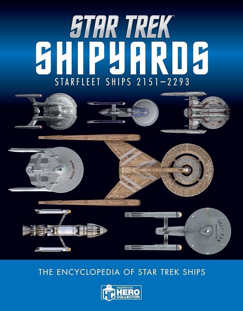 Eaglemoss Star Trek Starships Shipyards Starfleet Ships Book & Model Set