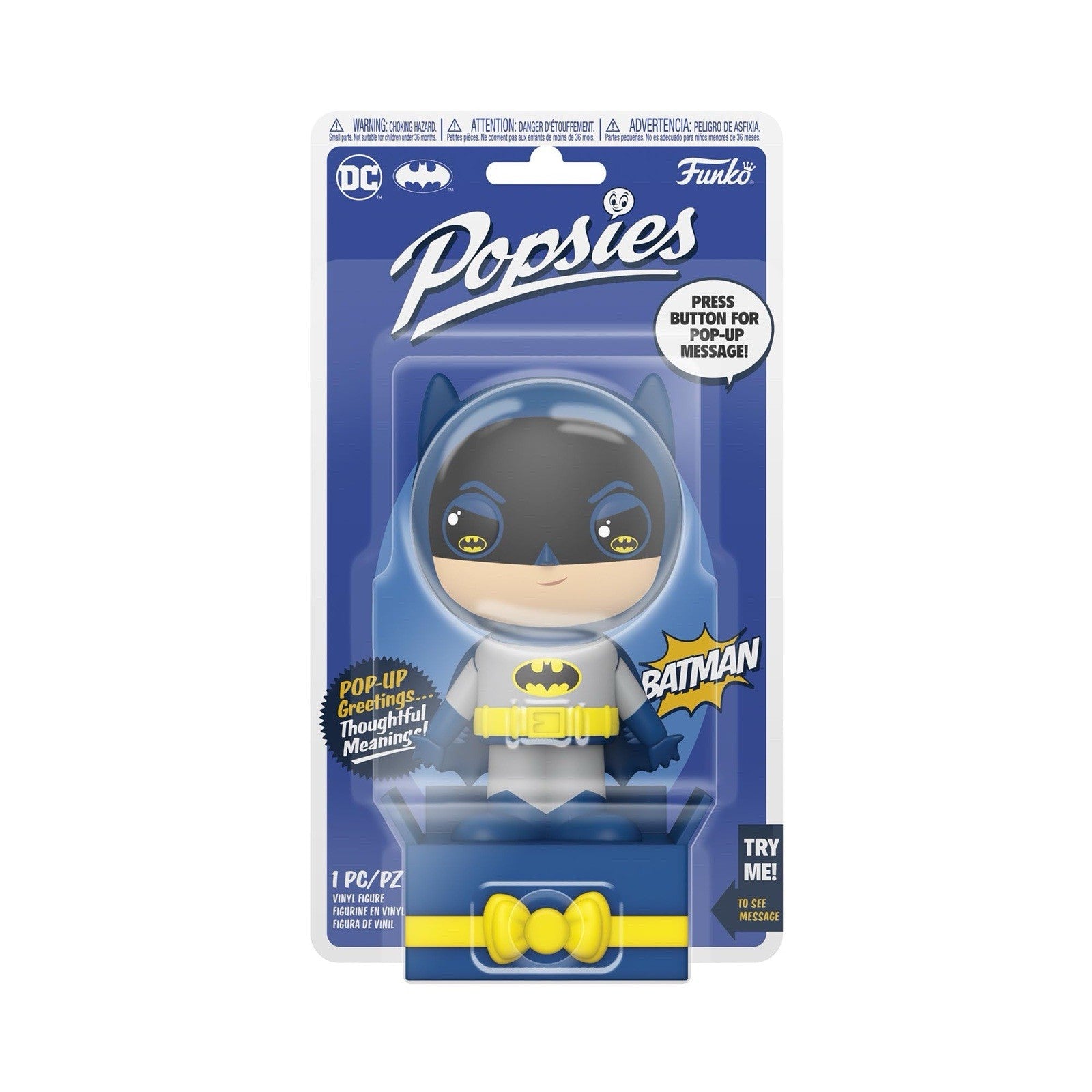 Funko Popsies DC Batman Vinyl Figure with Pop-Up Message