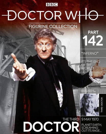 Eaglemoss Doctor Who Figurine Collection #142 The Third Doctor w/ Magazine
