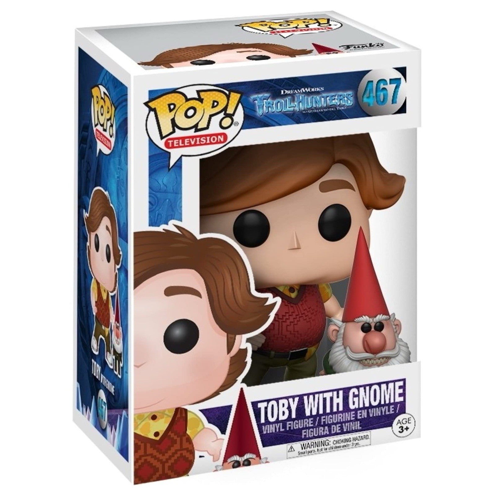 Funko Pop Television Trollhunters Toby with Gnome Vinyl Figure #467