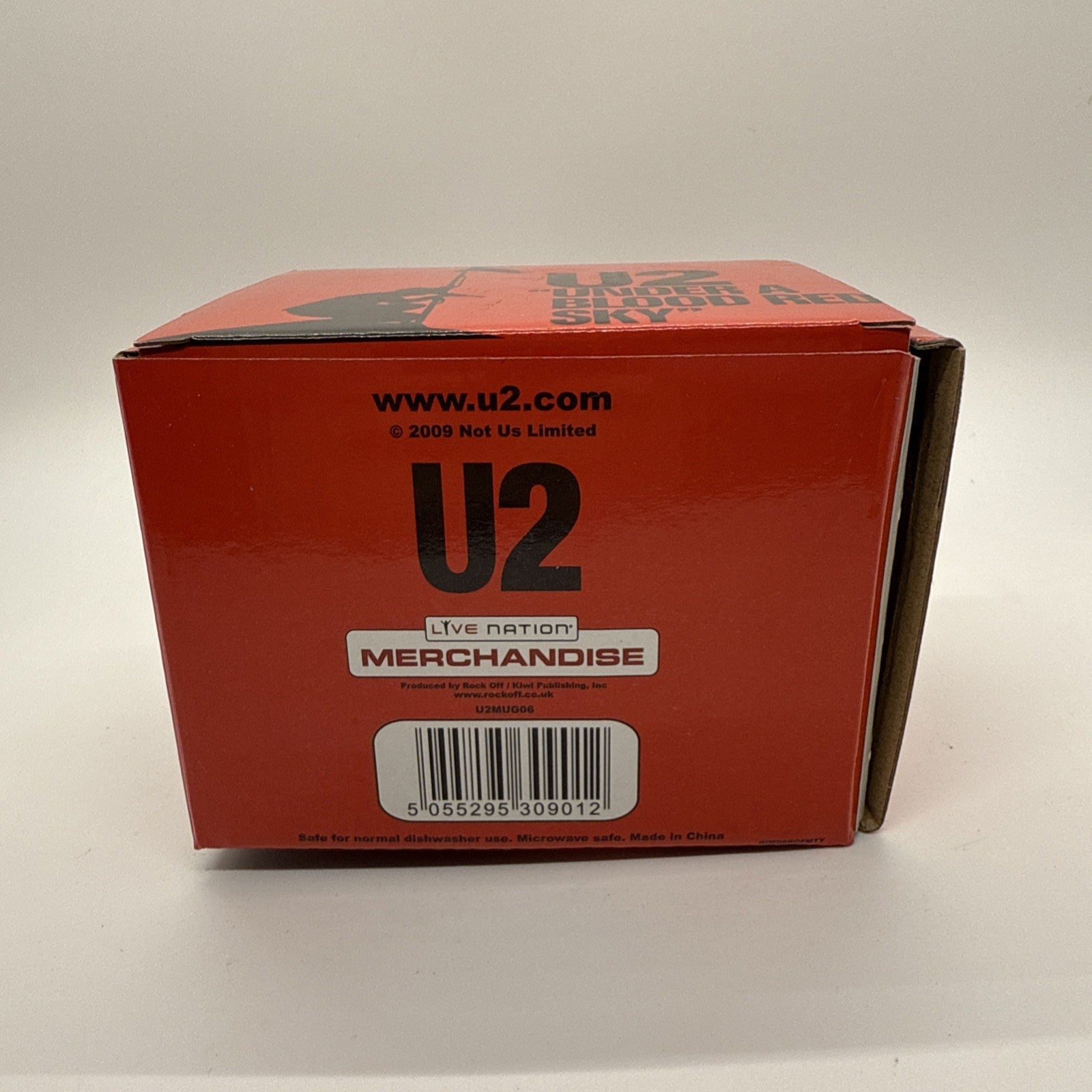 U2 Under a Blood Red Sky Ceramic Mug Official Live Nation Boxed