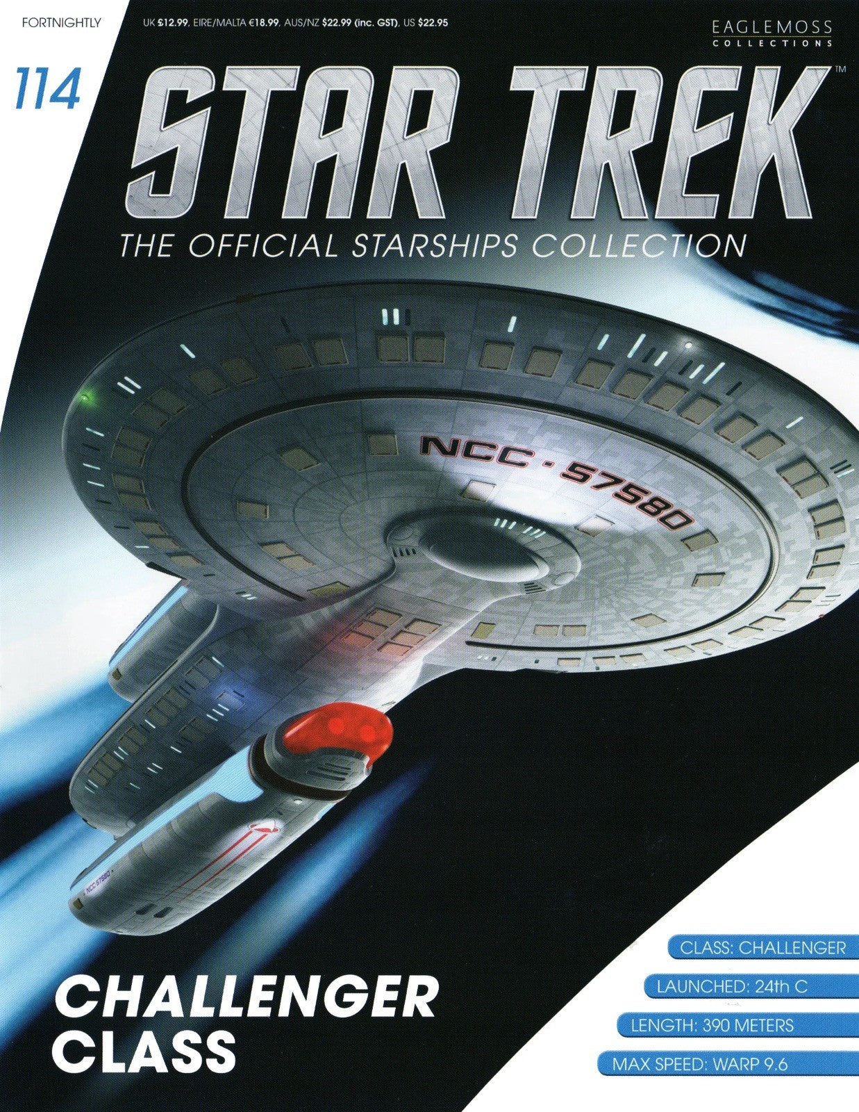 Eaglemoss Star Trek Starships #114 Challenger Class NCC-57580 Figure & Magazine