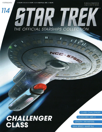 Eaglemoss Star Trek Starships #114 Challenger Class NCC-57580 Figure & Magazine