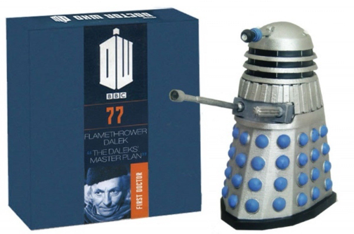 Eaglemoss Doctor Who Figurine Collection #77 Flamethrower Dalek w/ Magazine