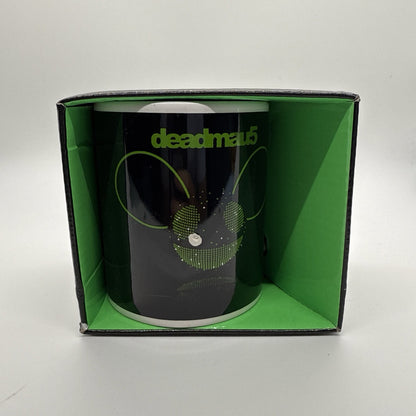 Deadmau5 Dot Face Black & Green Mug (Rock Off) - Damaged