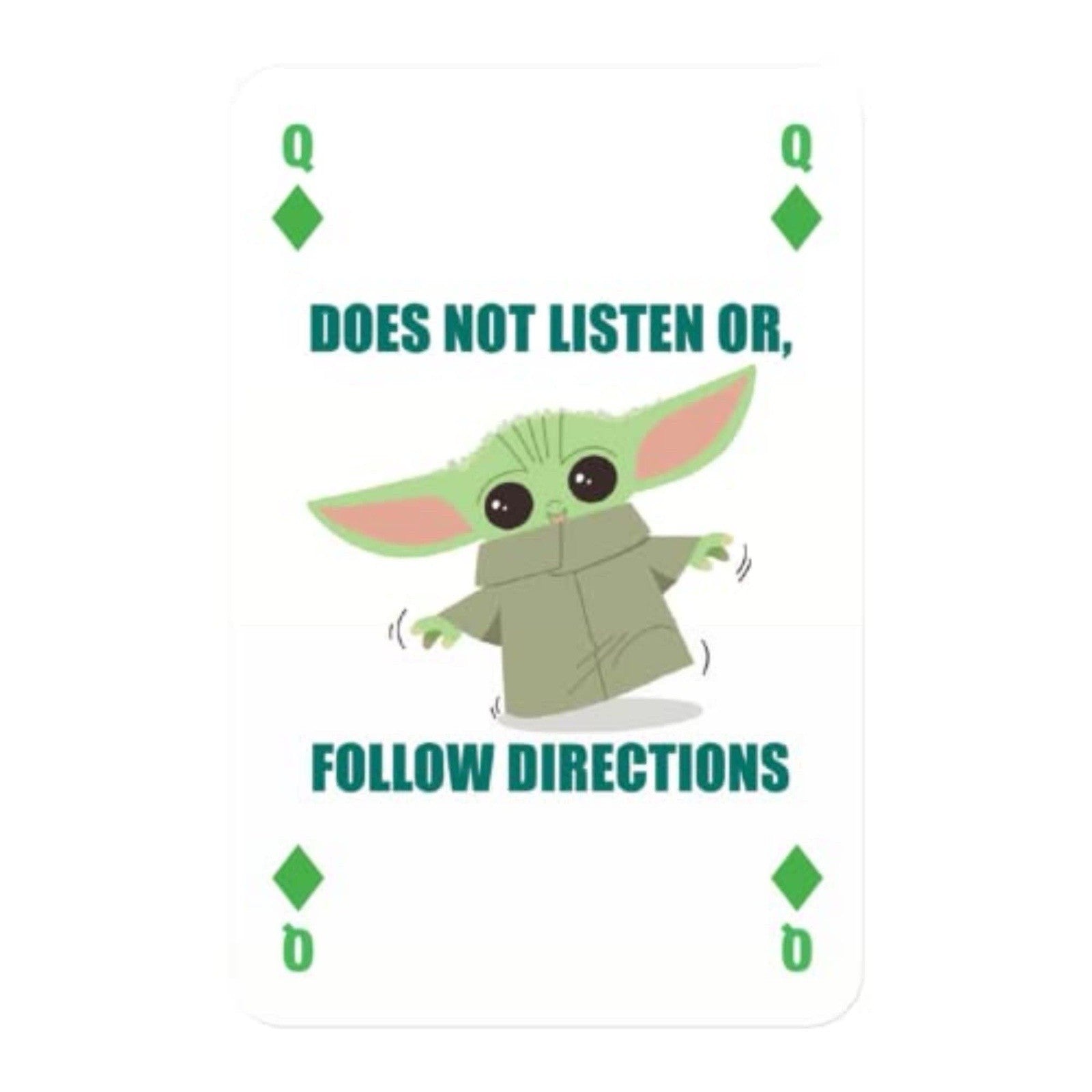 Star Wars The Mandalorian Playing Cards – Waddingtons of London – Grogu Deck