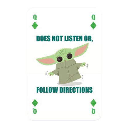 Star Wars The Mandalorian Playing Cards – Waddingtons of London – Grogu Deck