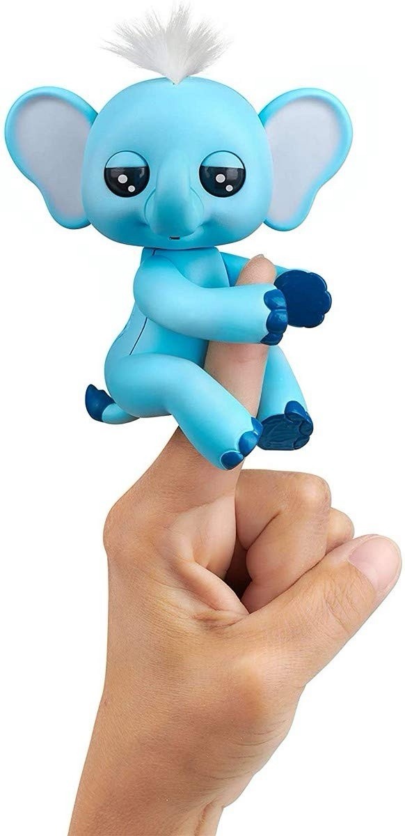 Fingerlings Gray Interactive Baby Elephant – WowWee Touch & Sound Toy