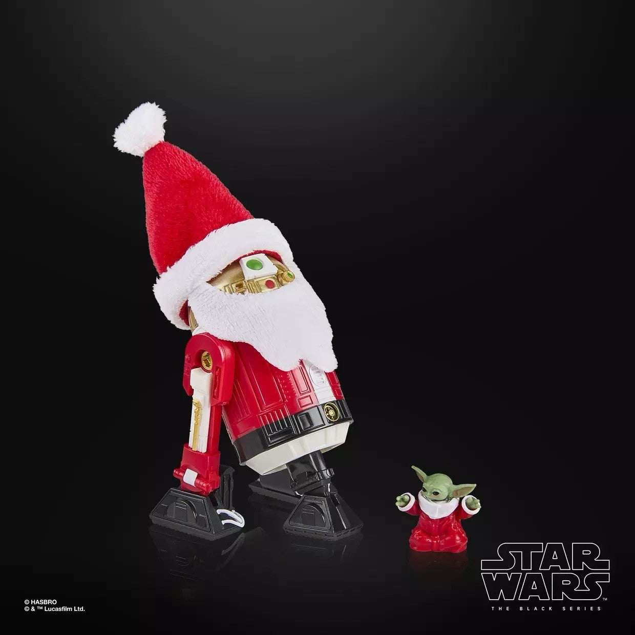 Star Wars Black Series Astromech Droid Holiday Edition Figure w/ Grogu Accessory