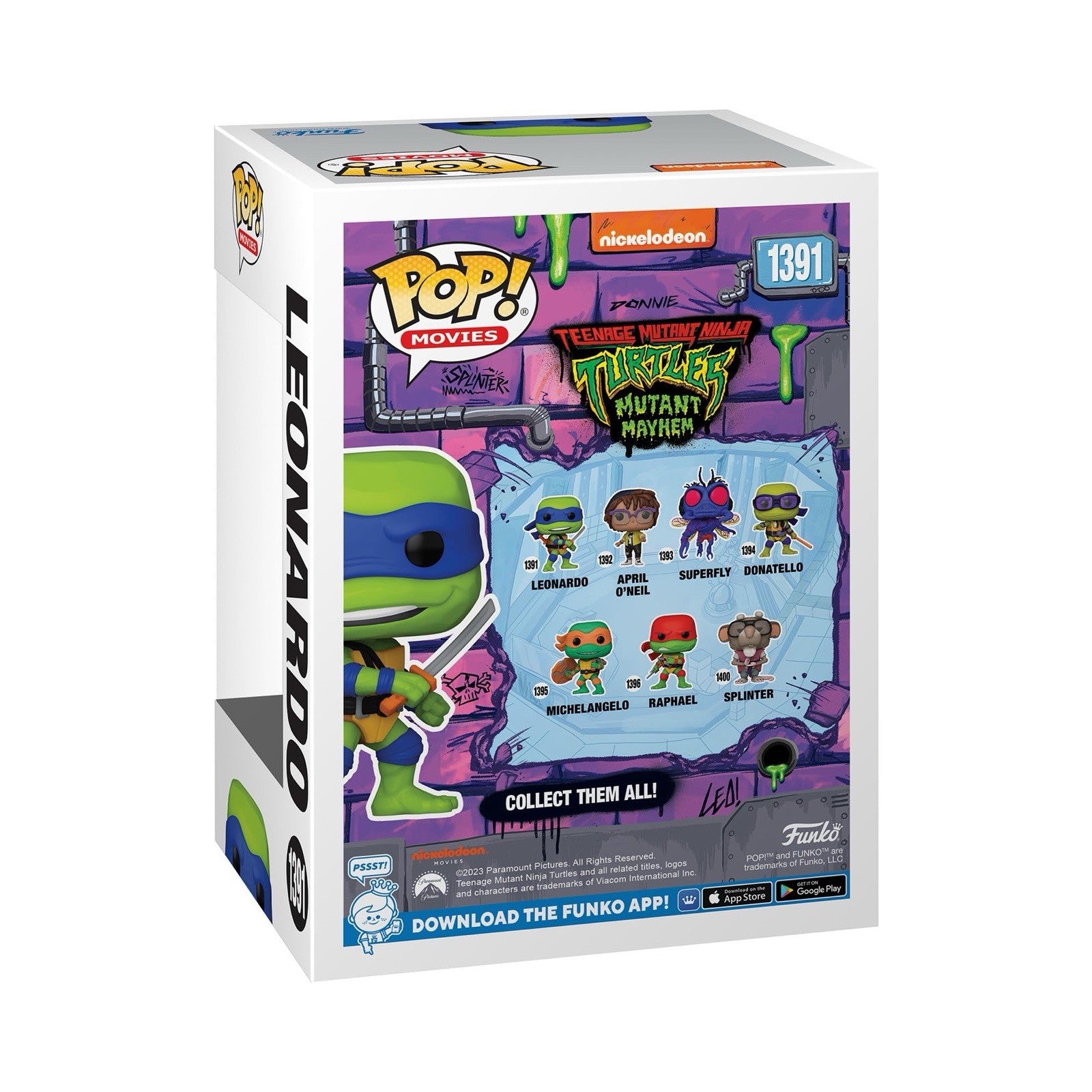 Funko Pop! Movies TMNT Mutant Mayhem Leonardo Vinyl Figure #1391