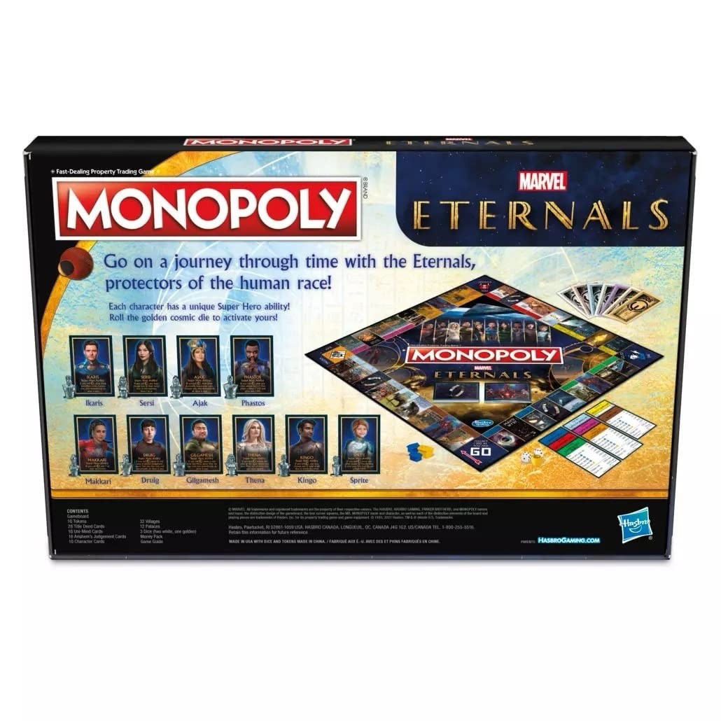 Monopoly Marvel Eternals Edition Board Game by Hasbro