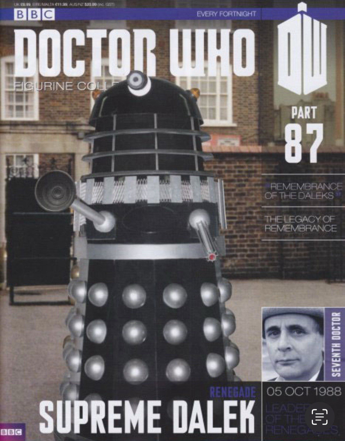 Eaglemoss Doctor Who Figurine Collection #87 Supreme Dalek w/ Magazine