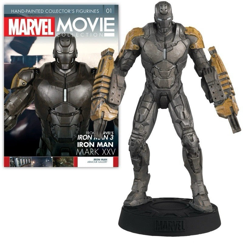 Eaglemoss Marvel Movie Collection Iron Man Mark 25 Striker Figurine w/ Magazine