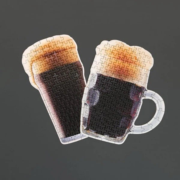 Luckies Beer Puzzle Stout Edition – 2x 100 Piece Jigsaw Set in Can Tin